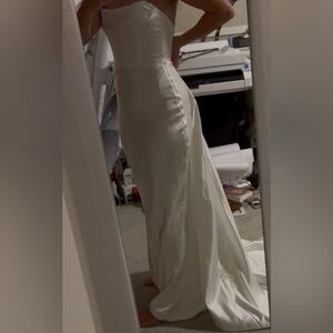 Ivory Lace Appliqué Wedding Dress Skirt